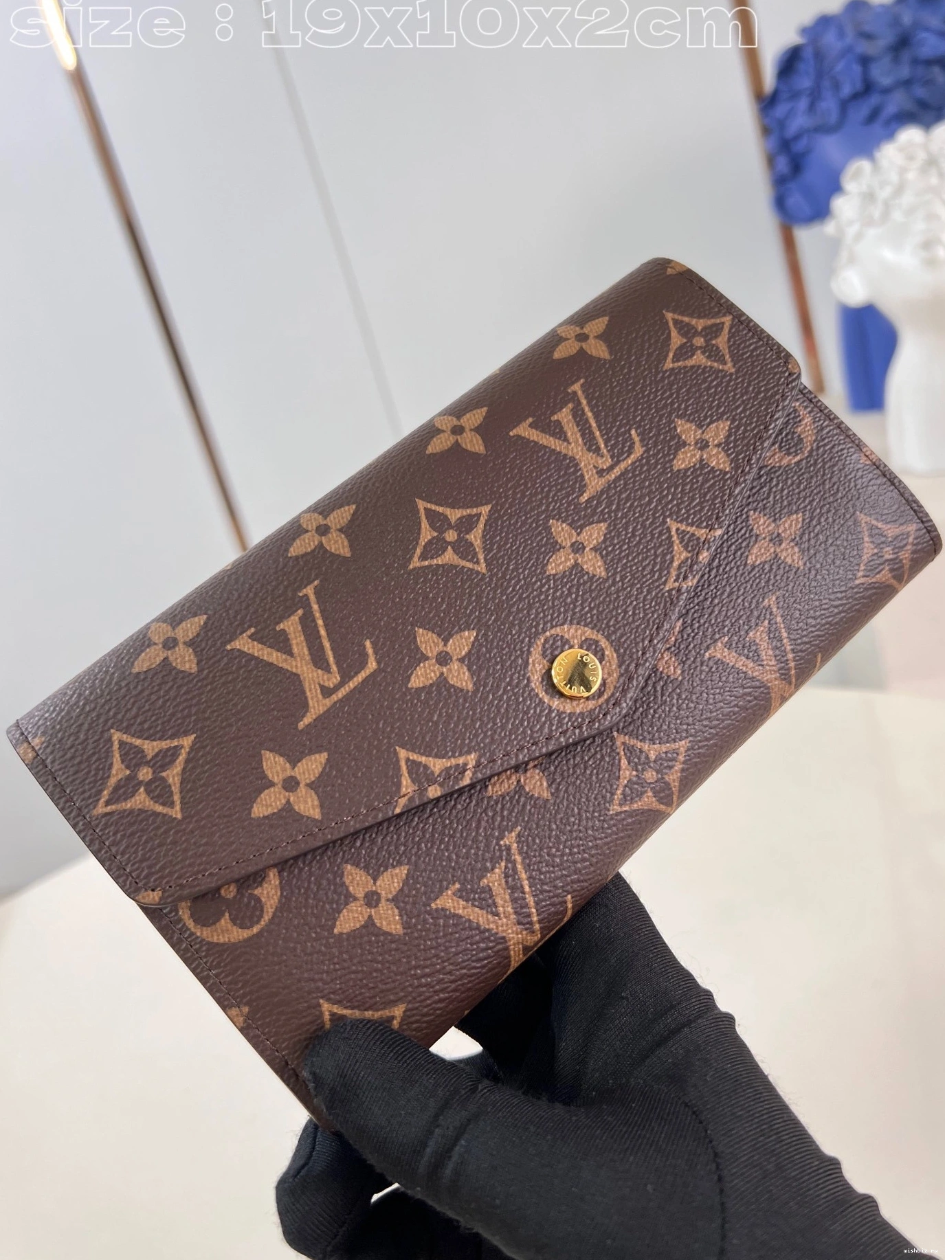 WIS Vuitton Louis WALLET-19*10.5*2cm SARAH 0804